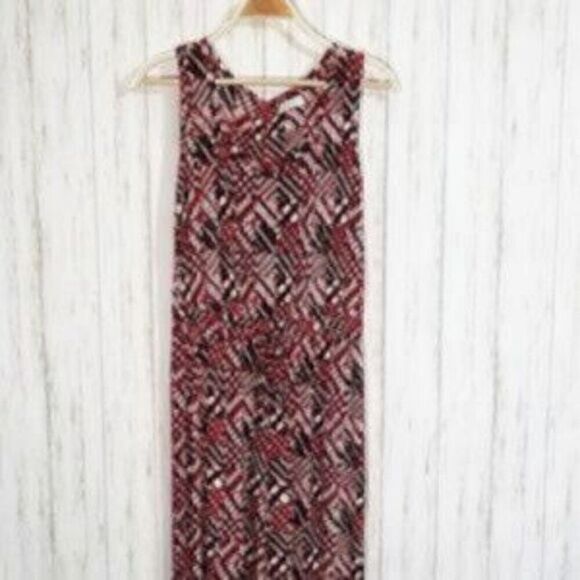 Calvin klein sleeveless geometric printed jumpsuit - Picture 2 of 5